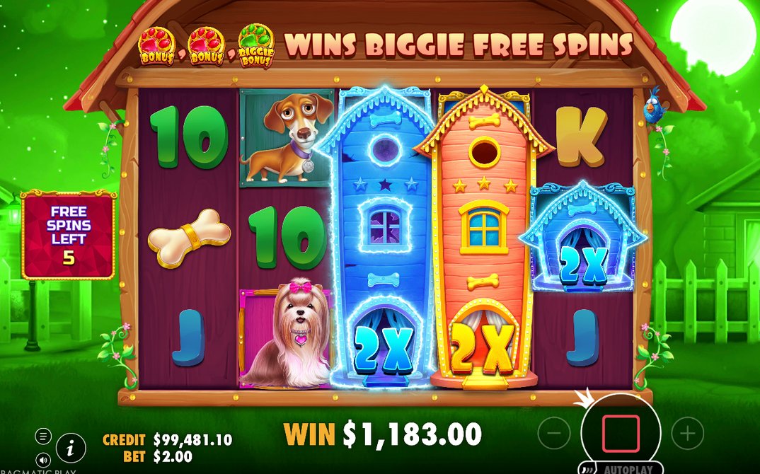 Free Spins med det antal som räknats ut från 3x3-rutnätet